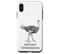 Carcasa para iPhone XS MAX Divertido Avestruz sin Pantalones Thundergoose Nombre Animal Broma estúpida