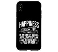 Carcasa para iPhone XS MAX Divertido Canal Boating Narrowboat Barco Continuo Cruiser