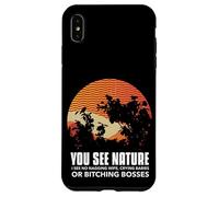 Carcasa para iPhone XS MAX Divertido Caza Ves Naturaleza No Veo Nagging Esposa