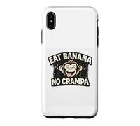 Carcasa para iPhone XS MAX Divertido diseño de Mono Que Come plátano y Nunca se acalambran, el Primate se ríe