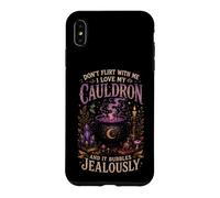 Carcasa para iPhone XS MAX Divertido diseño gótico de Halloween del caldero Witchcore