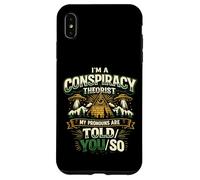 Carcasa para iPhone XS MAX Divertido Diseño Retro para Teóricos de Conspiraciones