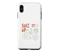 Carcasa para iPhone XS MAX Divertido Jardinería Juego de Palabras SUCC it up