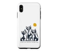Carcasa para iPhone XS MAX Divertido Juego de Palabras con Gatos No Termina hasta Que Las señoras de los Gatos canten