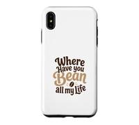 Carcasa para iPhone XS MAX Divertido Juego de Palabras de café Where Have You Bean All My Life Gift