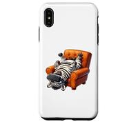 Carcasa para iPhone XS MAX Divertido Jugador Zebra con Auriculares VR