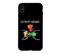 Carcasa para iPhone XS MAX Divertido Profesor de Física Electricidad Explicó Científico