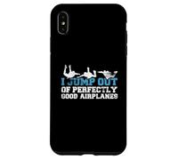 Carcasa para iPhone XS MAX Divertido Regalo de Paracaidista con Texto en inglés I Jump out of Perfectly Good Airplanes