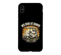 Carcasa para iPhone XS MAX Divertido Salvaje Carrito De Golf Humor De Dibujos Animados Persiguiendo Pars Golfing