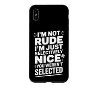 Carcasa para iPhone XS MAX Divertido Selectivamente Agradable Fuiste Humor Seleccionado