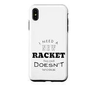 Carcasa para iPhone XS MAX Divertido Tenis Excuse Nueva Raqueta, Jugador de Tenis