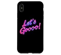 Carcasa para iPhone XS MAX Divertido Texto 3D Funny Let's Go Citas para La Gente Divertido Vamos Vamos