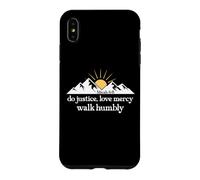 Carcasa para iPhone XS MAX Do Justice Love Mercy Walk Humbly Bible Verse Micah 6:8 God