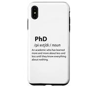 Carcasa para iPhone XS MAX Doctorado Divertido Diccionario Definición Doctorado Estudiante Graduación