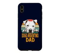 Carcasa para iPhone XS MAX Dogo Argentino Dog Dad Retro Vintage Mis Perros Son Mi Cardio
