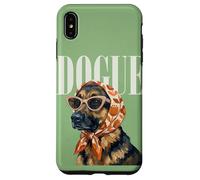 Carcasa para iPhone XS MAX Dogue Pastor Alemán Moda Perros Revista Portada Amante de los Perros