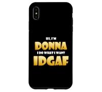 Carcasa para iPhone XS MAX Donna Joke Idgaf Meme Funny Halloween Costume For Donnas