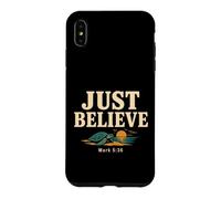 Carcasa para iPhone XS MAX Don't Be Afraid Just Believe Mark 5:36 Sea Turtle Faith