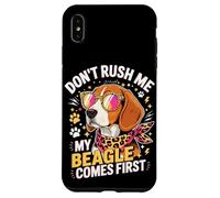 Carcasa para iPhone XS MAX Don't Rush Me My Beagle Comes First Dog Lover