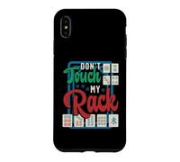 Carcasa para iPhone XS MAX Don't Touch My Rack Shuffling Mahjong Juego de Mesa Mahjong
