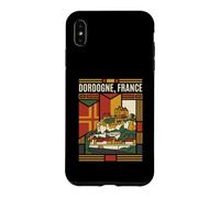 Carcasa para iPhone XS MAX Dordogne France Flag Castillos Vintage Travel Graphic