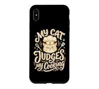 Carcasa para iPhone XS MAX Dueño de Gato Mi Gato jueces cocinando Amante de los Gatos Chef