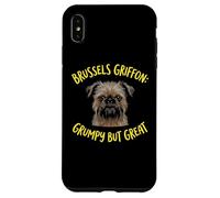 Carcasa para iPhone XS MAX Dueño de Mascotas Griffon gruñón Pero Gran Amante de los Perros de Bruselas