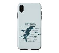 Carcasa para iPhone XS MAX East Coast Shark Sightings Cool Map