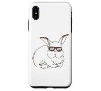 Carcasa para iPhone XS MAX Easter Bunny Hip Hop Sunglasses Funny and Cute Rabbit