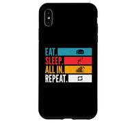 Carcasa para iPhone XS MAX Eat Sleep con mentalidad de Juego de póker repetido y motivación