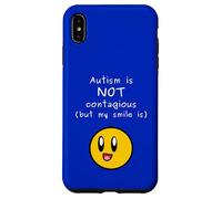 Carcasa para iPhone XS MAX El Autismo no es contagioso Mi Sonrisa Tea Neurodiversidad Aceptar