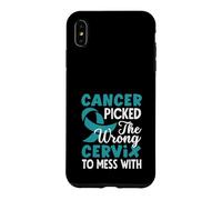 Carcasa para iPhone XS MAX El cáncer escogió el Cuello uterino Equivocado para ensuciar con una Cinta de Conciencia