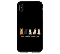 Carcasa para iPhone XS MAX El Comité de Jueces Amantes de los Gatos Panel de Jueces Dueño de Mascotas