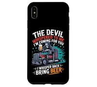 Carcasa para iPhone XS MAX El Diablo me susurró Que traigo Cerveza