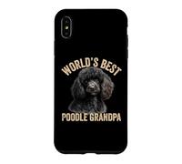 Carcasa para iPhone XS MAX El Mejor caniche del Mundo, Abuelo, Lindo caniche Negro, Cachorro