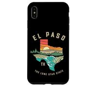 Carcasa para iPhone XS MAX El Paso Texas Outdoors Vintage Nature Illustration