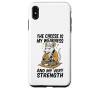 Carcasa para iPhone XS MAX El Queso es mi Debilidad Funny Rata Meme Vintage Ratas Broma