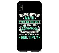 Carcasa para iPhone XS MAX El Sexo es como Las matemáticas Sucio Papá Chiste Divertido Matemático Travieso