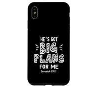 Carcasa para iPhone XS MAX Él Tiene Grandes Planes para mí Jeremías 29 11 Jesús Cristiano