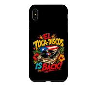Carcasa para iPhone XS MAX El Toca-Discos está de Vuelta Boricua Retro Vinyl DJ Vibes