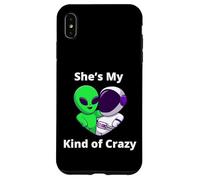 Carcasa para iPhone XS MAX Ella es mi Tipo de Pareja Loca Diseño Nerd Love