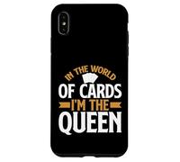 Carcasa para iPhone XS MAX En el Mundo de Las Cartas im The Queen Trading Card
