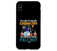 Carcasa para iPhone XS MAX En un Laboratorio se Llama química en el Garaje se Llama delito Grave