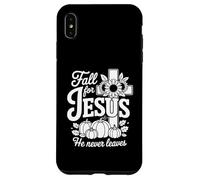 Carcasa para iPhone XS MAX Enamorarse de Jesús Él Nunca Deja Cristiana Fe Cruz Calab