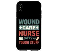 Carcasa para iPhone XS MAX Enfermera de Cuidado de heridas Fixer of The Tough Stuff Enfermería WOCN