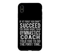 Carcasa para iPhone XS MAX Entrenador de Gimnasia Divertido Triunfa Prueba lo Que Dijo