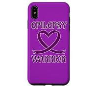 Carcasa para iPhone XS MAX Epilepsy Warrior Purple Heart Ribbon Awareness