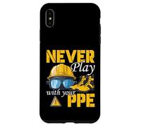 Carcasa para iPhone XS MAX EPP Seguridad para Trabajadores de la construcción Nunca juegue con su EPP