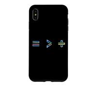 Carcasa para iPhone XS MAX Equality is Greater Than Division Math Symbol Social Justice