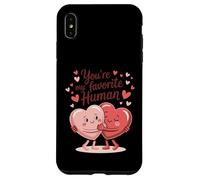Carcasa para iPhone XS MAX Eres mi Humano Favorito, Abrazando Corazones, me Encanta el día de San Valentín